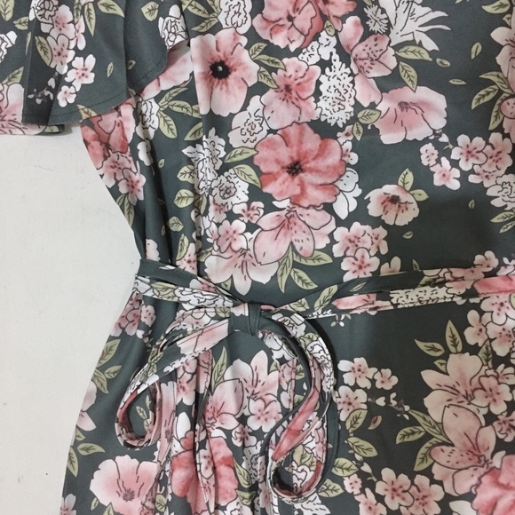 🛑SOLD🛑 Last M/L❣️NEW Open Back Ruffled Floral Dress - Picture 6 of 6